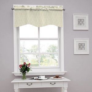 Strands Wave Valance by Waverly 52 x 16, Birch